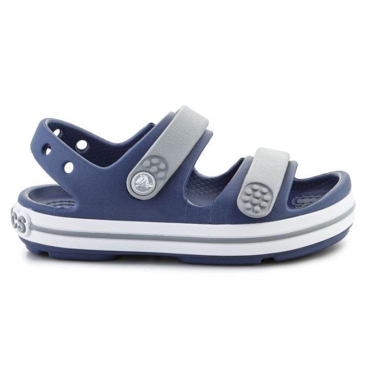 Vaikiškos basutės su lipukais Crocs Crocband Cruiser, tamsiai mėlynos