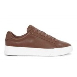 Vyriški žemo profilio sportbačiai Tommy Hilfiger Court Best, rudi