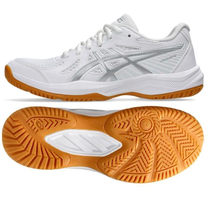 Moteriški tinklinio bateliai su GEL technologija Asics Upcourt 6, balti