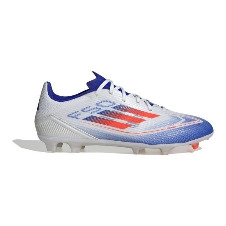 Futbolo bateliai adidas F50 League FG/MG, balti ir mėlyni