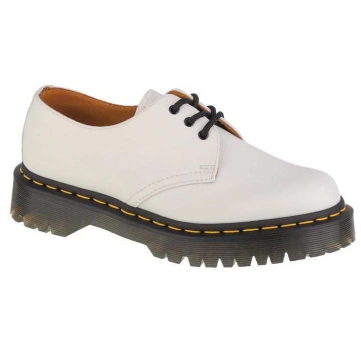 Moteriški pusbačiai Dr. Martens 1461 Bex, kreminiai ir balti