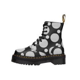 Uniseks auliniai batai su storu guminiu padu Dr. Martens Jadon, juodi