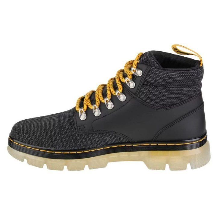 Uniseks aukšti suvarstomi auliniai batai Dr. Martens Rakim, juodi