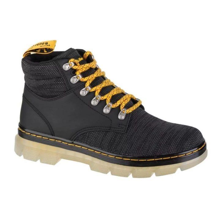 Uniseks aukšti suvarstomi auliniai batai Dr. Martens Rakim, juodi