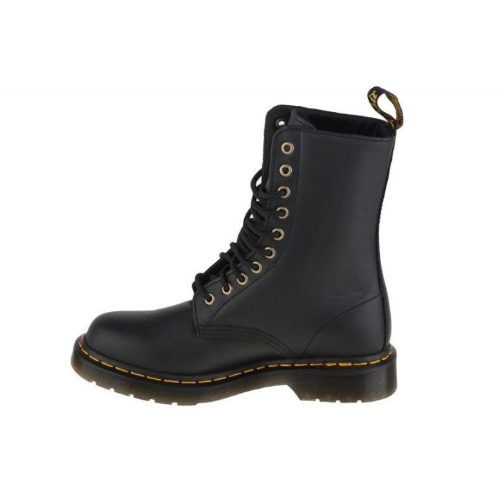 Uniseks auliniai batai su gėlių motyvu Dr. Martens 1490, juodi