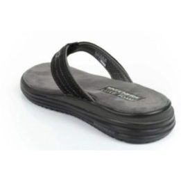 Vyriškos šlepetės per pirštą Skechers Proven, juodos