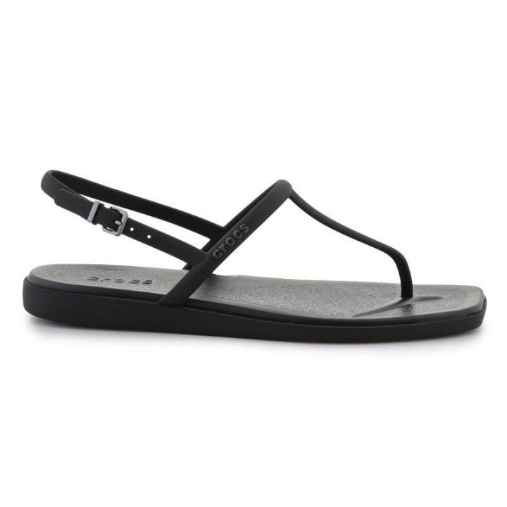 Moteriškos šlepetės per pirštą Crocs Miami, juodos