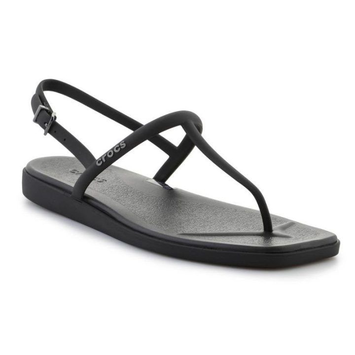 Moteriškos šlepetės per pirštą Crocs Miami, juodos
