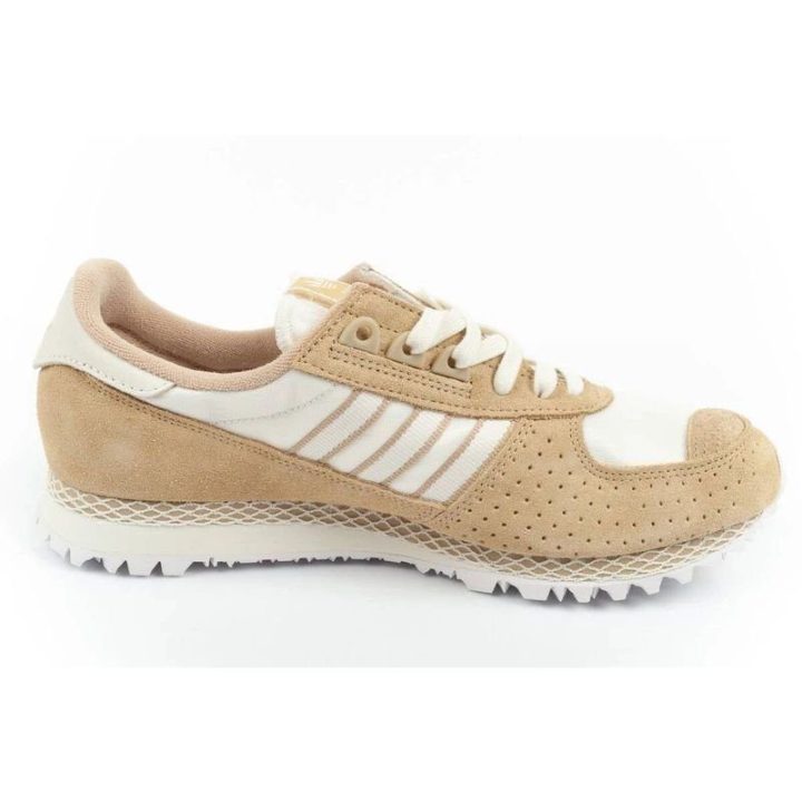Moteriški bėgimo sportbačiai adidas City Marathon, balti ir smėlio