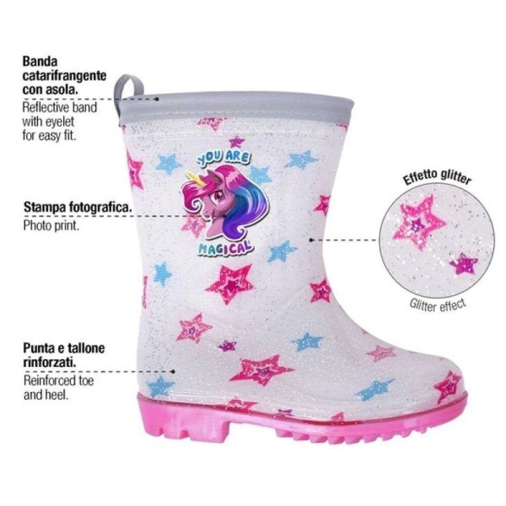 Vaikiški guminiai batai su raišteliu Perletti My Little Pony