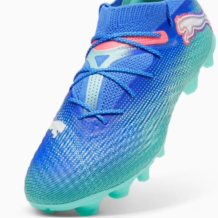 Vyriški suvarstomi futbolo bateliai Puma Future 7 Pro+ FG/AG, mėlyni