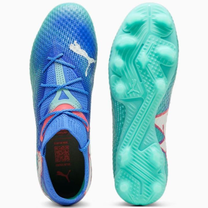 Vyriški suvarstomi futbolo bateliai Puma Future 7 Pro+ FG/AG, mėlyni