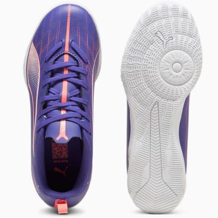 Vaikiški salės futbolo bateliai Puma Ultra 5 Play IT, violetiniai