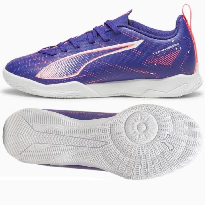 Vaikiški salės futbolo bateliai Puma Ultra 5 Play IT, violetiniai