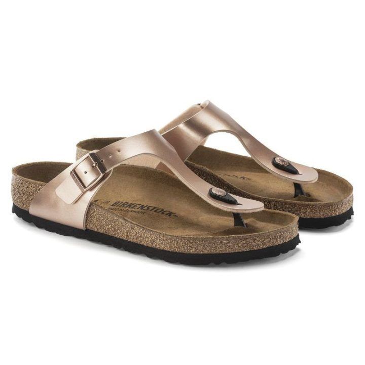 Moteriškos šlepetės per pirštą su sagtimi Birkenstock Gizeh
