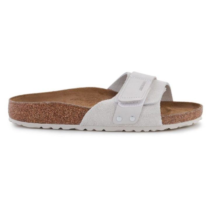 Elegantiškos šlepetės Birkenstock Oita, balkšvos