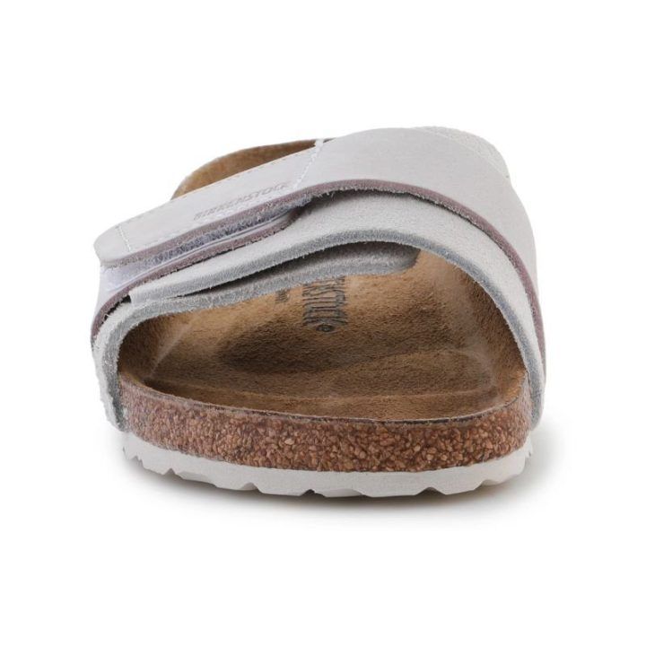 Elegantiškos šlepetės Birkenstock Oita, balkšvos