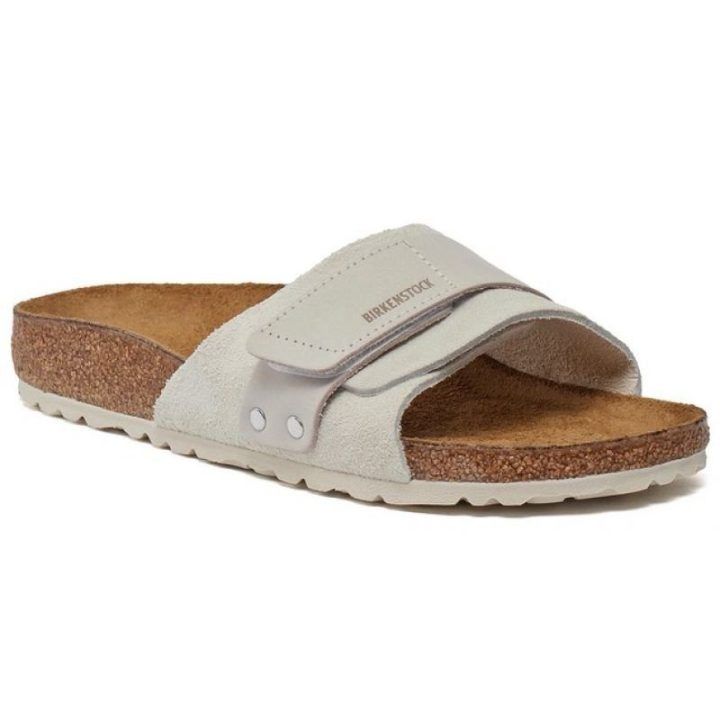 Elegantiškos šlepetės Birkenstock Oita, balkšvos
