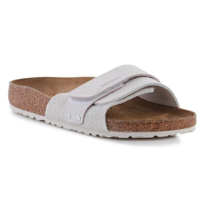 Elegantiškos šlepetės Birkenstock Oita, balkšvos