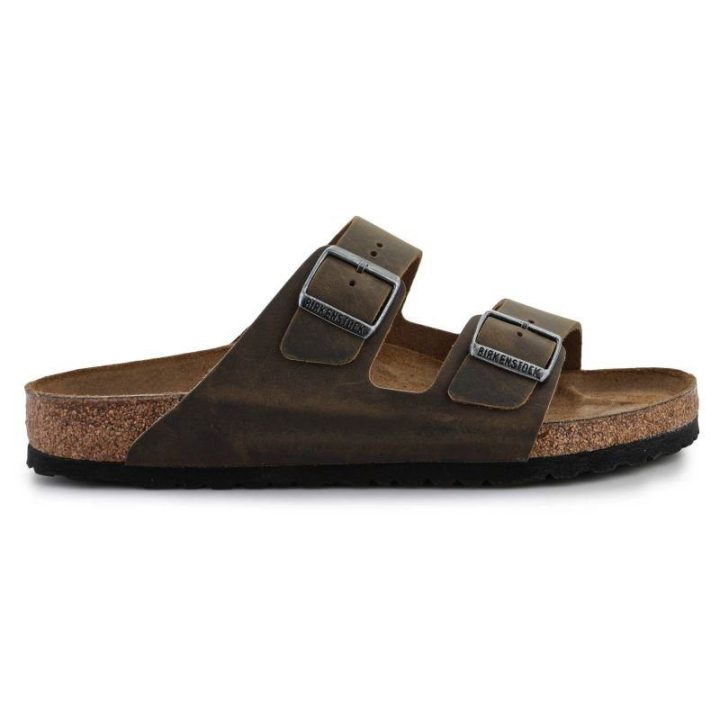 Moteriškos šlepetės Birkenstock Arizona, chaki
