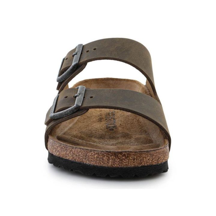 Moteriškos šlepetės Birkenstock Arizona, chaki