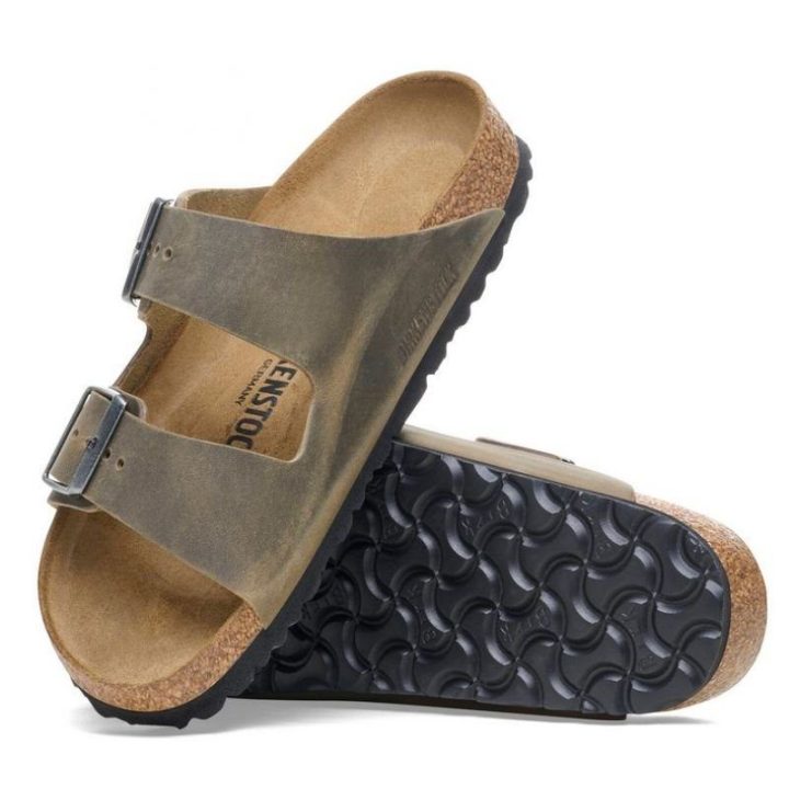 Moteriškos šlepetės Birkenstock Arizona, chaki
