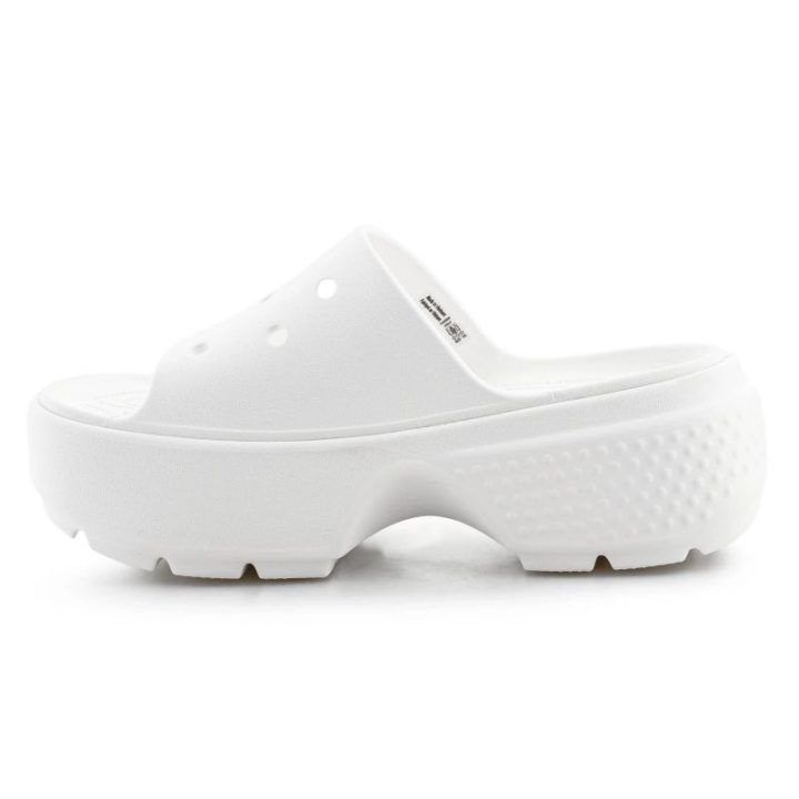 Moteriškos šlepetės Crocs Stomp Slide, baltos