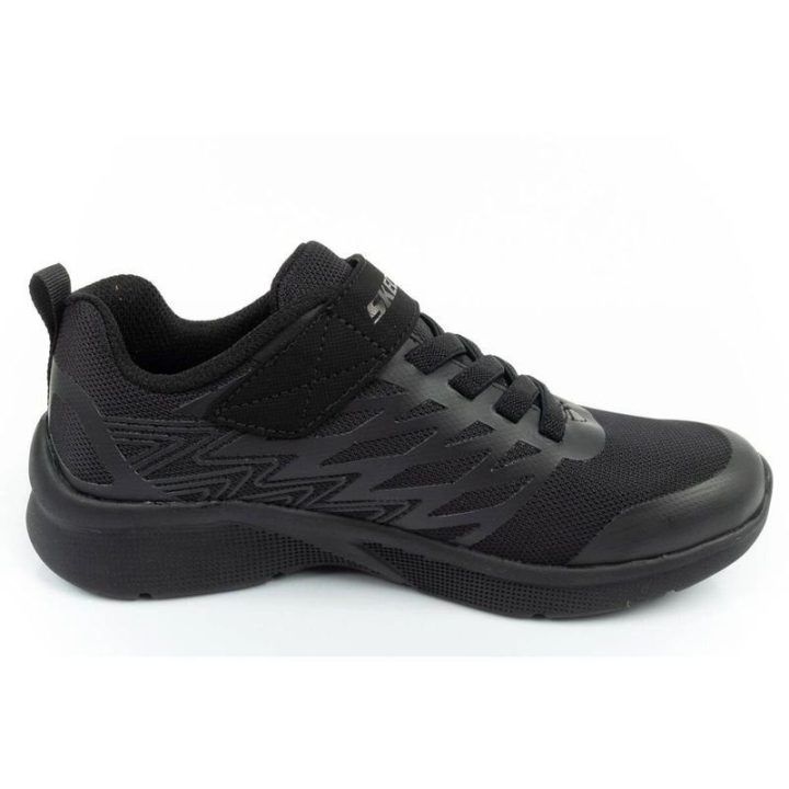 Vaikiški sportbačiai su lipuku Skechers Texlor, juodi