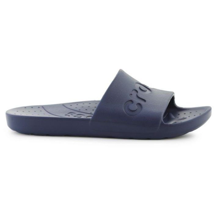 Moteriškos šlepetės Crocs Slide, tamsiai mėlynos