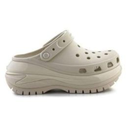 Uniseks klumpės su platforma Crocs Mega Crush, smėlio