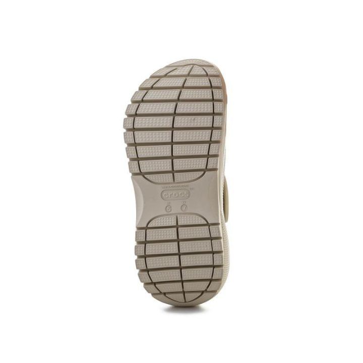 Uniseks klumpės su platforma Crocs Mega Crush, smėlio