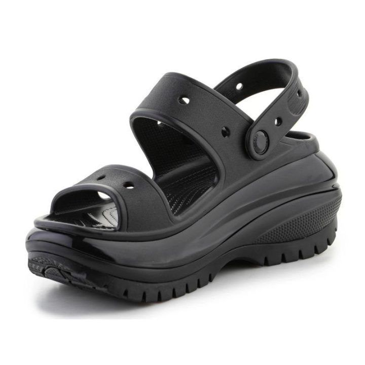 Moteriškos šlepetės Crocs Classic Mega Crush, juodos