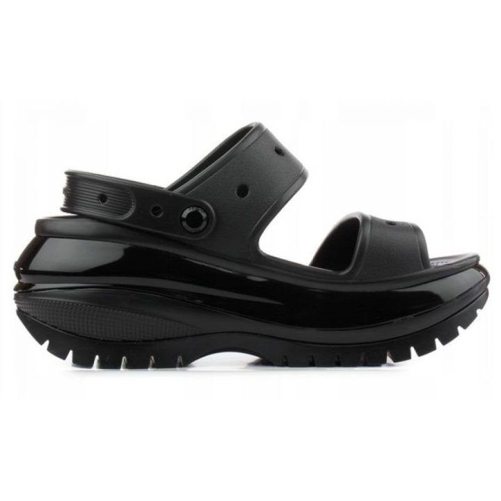 Moteriškos šlepetės Crocs Classic Mega Crush, juodos
