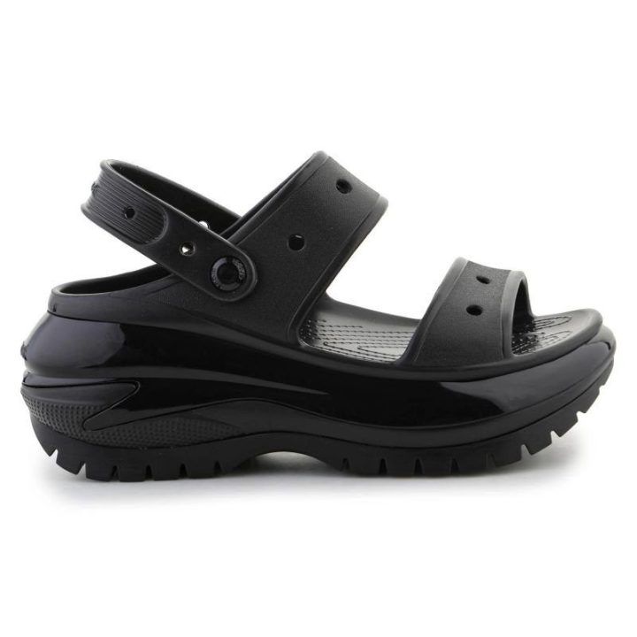 Moteriškos šlepetės Crocs Classic Mega Crush, juodos
