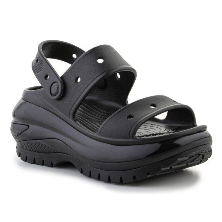 Moteriškos šlepetės Crocs Classic Mega Crush, juodos