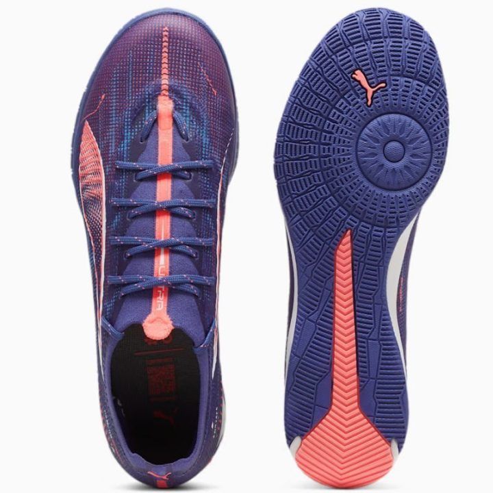 Vyriški salės futbolo bateliai Puma Ultra 5 Pro Court, violetiniai
