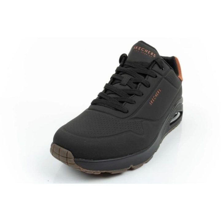Vyriški suvarstomi sportbačiai Skechers Uno 183004/BBK, juodi