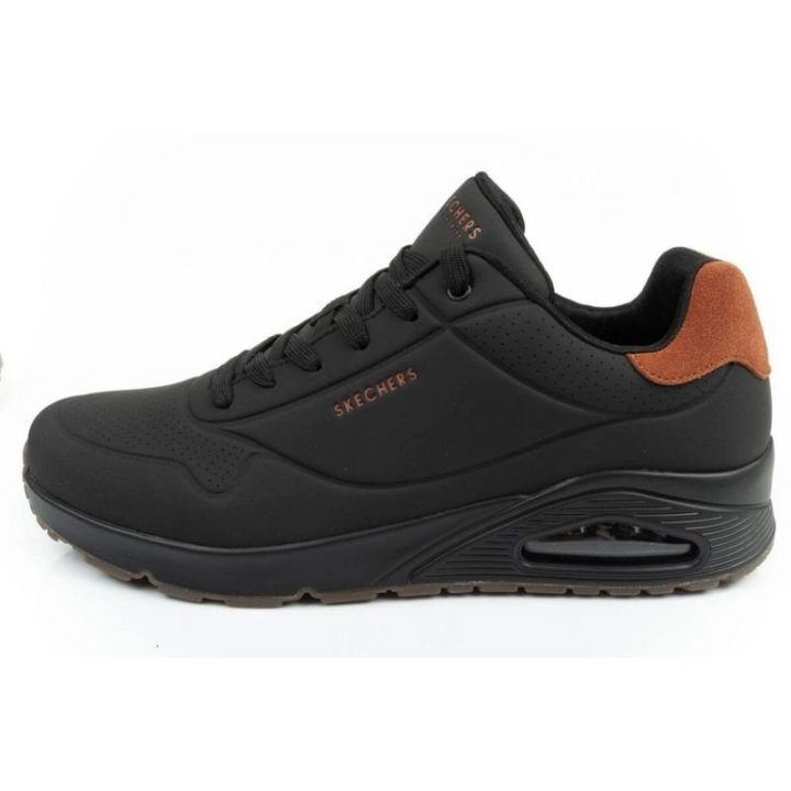 Vyriški suvarstomi sportbačiai Skechers Uno 183004/BBK, juodi