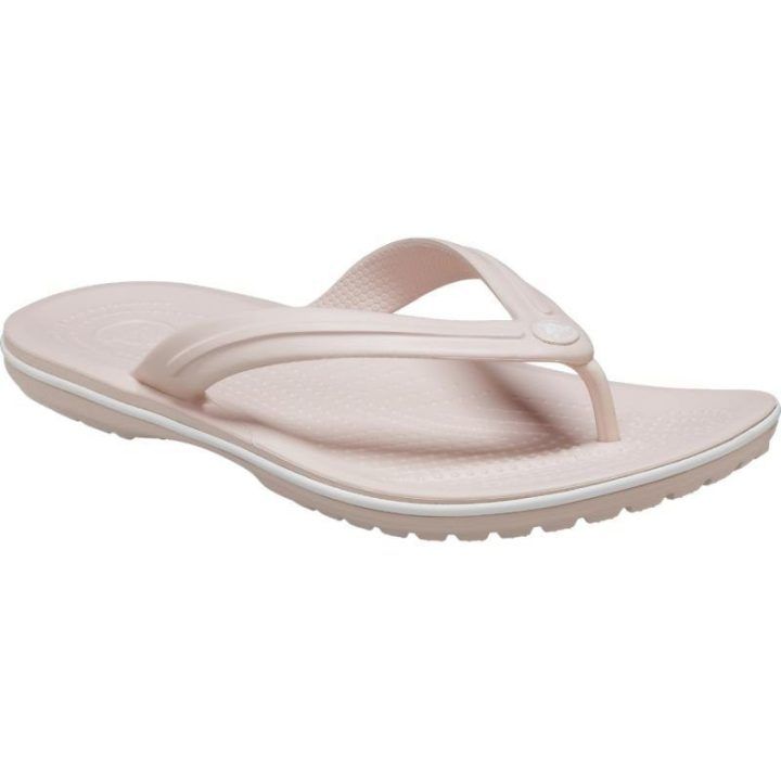 Moteriškos šlepetės per pirštą Crocs Crocband Flip, pastelinės rožinės