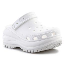 Moteriškos klumpės su platforma Crocs Mega Crush, baltos