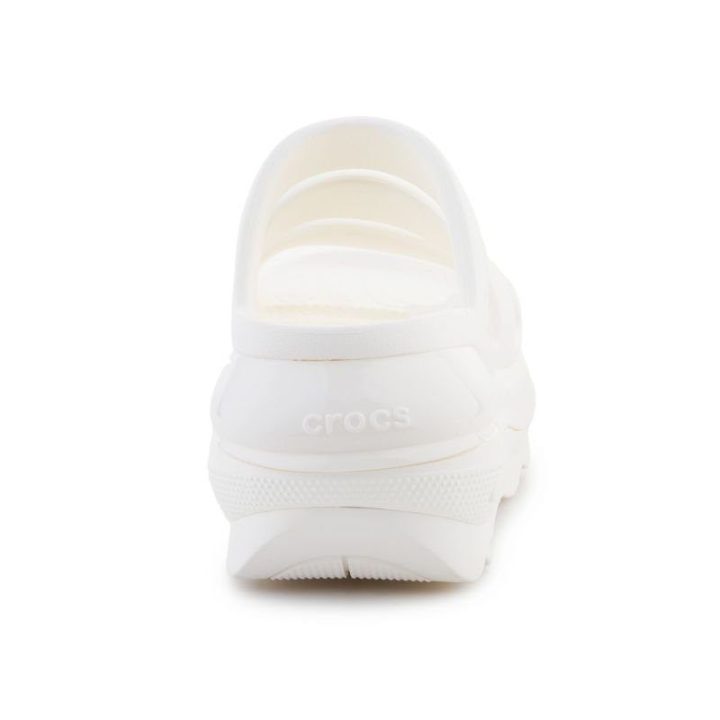 Moteriškos šlepetės Crocs Mega Crush Triple Strap, balkšvos