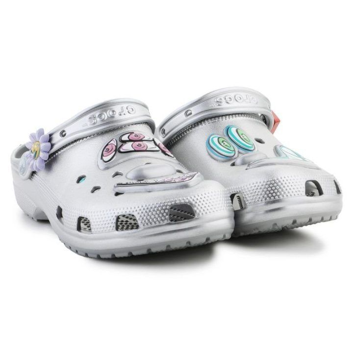 Moteriškos klumpės Crocs Scharf Classic Clog, sidabrinės