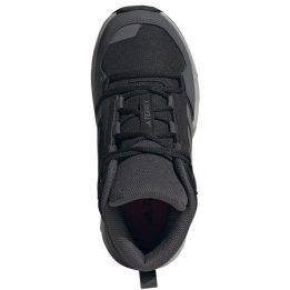 Vaikiški batai aukštu auliuku adidas Terrex AX4-R Mid, juodi ir pilki