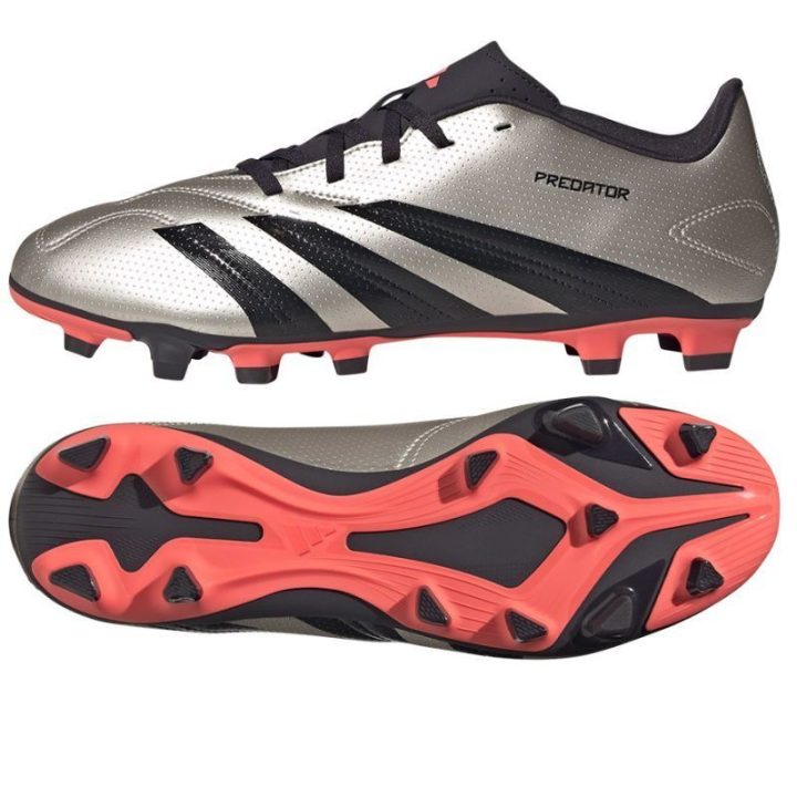 Vyriški futbolo bateliai adidas Predator Club FxG, sidabro