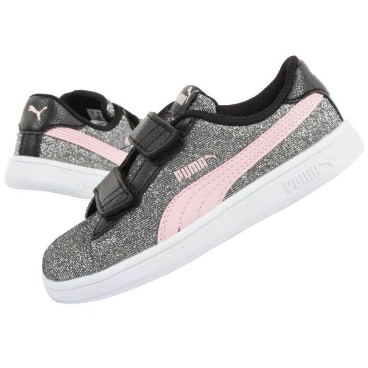 Sportbačiai mergaitėms su lipukais Puma Smash v2