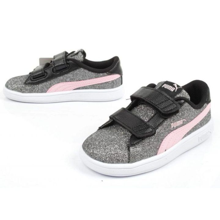 Sportbačiai mergaitėms su lipukais Puma Smash v2