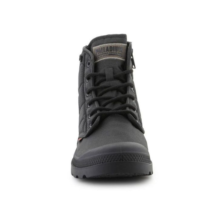 Dygsniuoti auliniai batai Palladium Pampa Re-Quilted, juodi