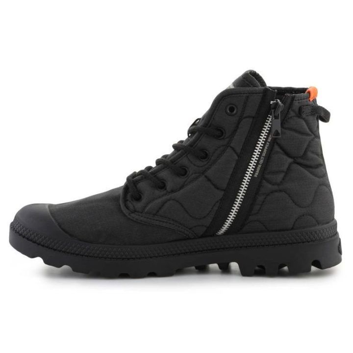 Dygsniuoti auliniai batai Palladium Pampa Re-Quilted, juodi