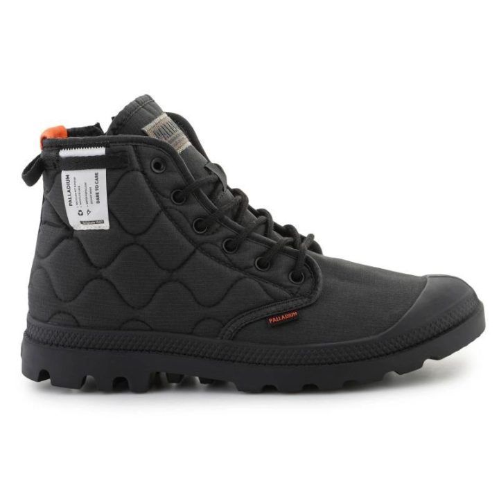 Dygsniuoti auliniai batai Palladium Pampa Re-Quilted, juodi