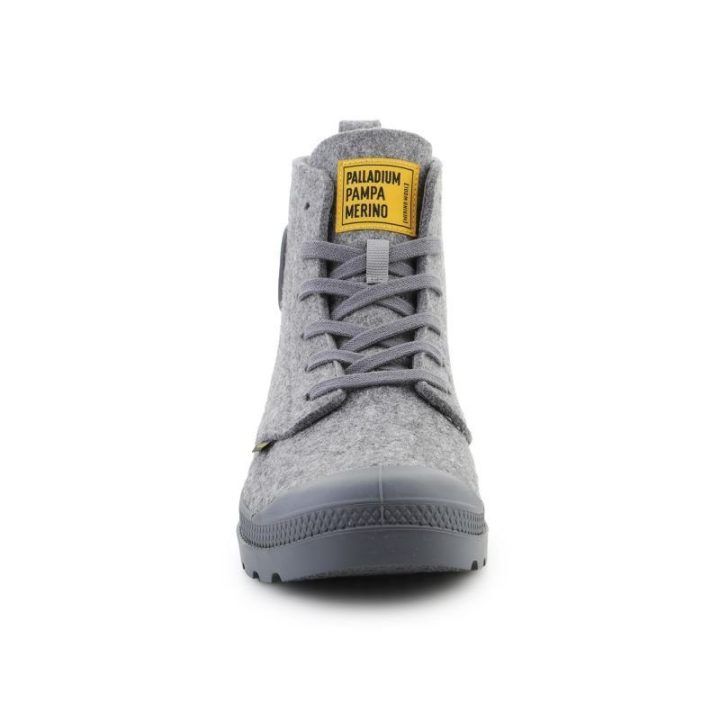 Vyriški merino vilnos auliniai batai Palladium Pampa Hi Merino, pilki